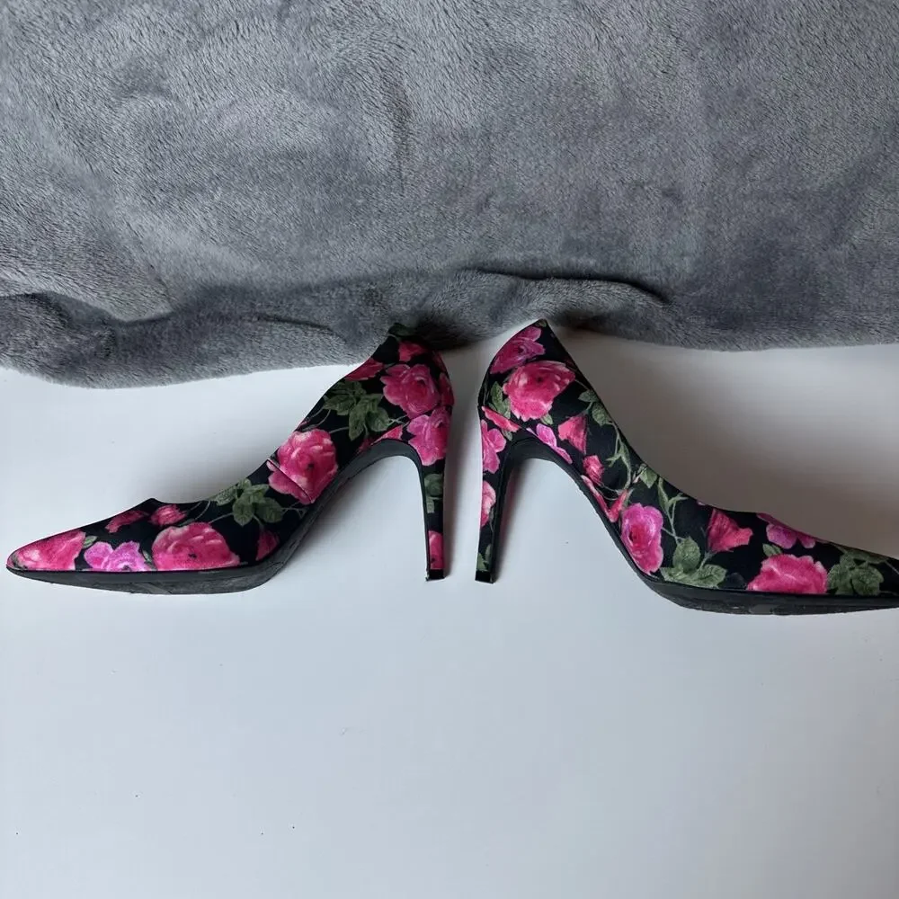 Women’s‎ Pink Floral Print Heels By Christian Soriano Size 7
